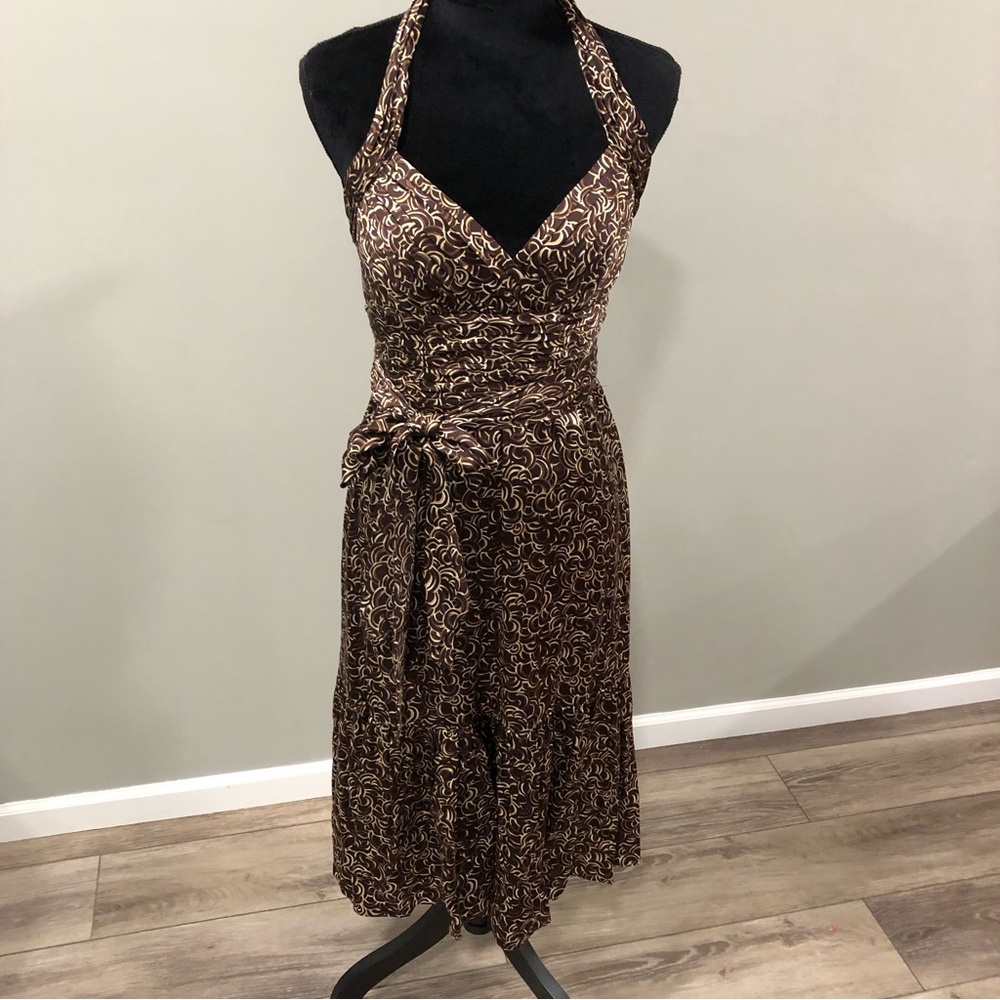 Silk halter dress